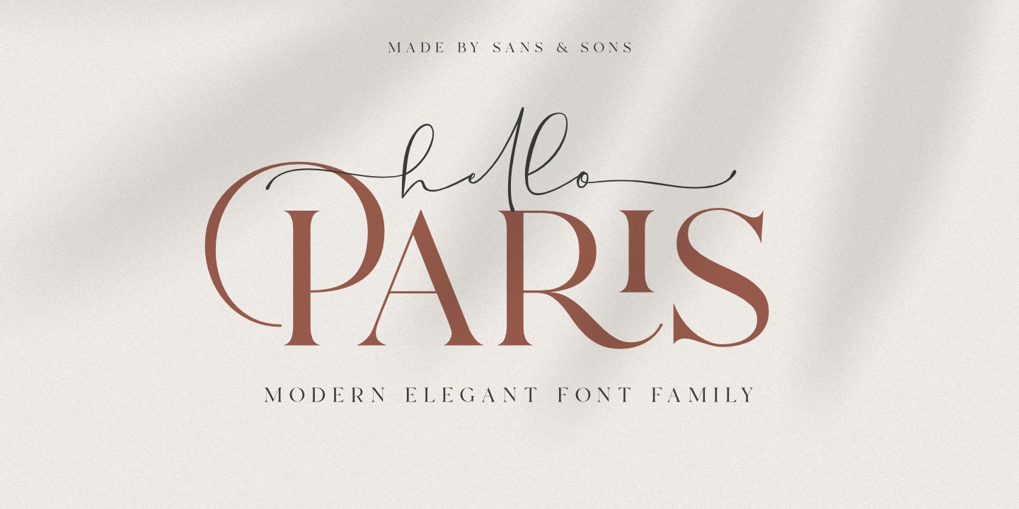 Font Hello Paris